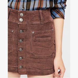 Free People Joanie Corduroy Mini Skirt